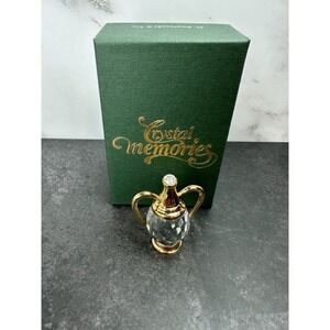 Swarovski Figurine Crystal Memories Greek Vase/Amphora 18K Gold Plated 164